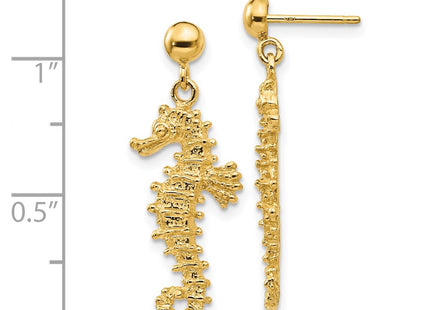 14k Yellow Gold Earrings Style TC608 - Classique Jewelry Inc.
