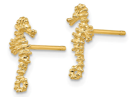 14k Yellow Gold Earrings Style TC610 - Classique Jewelry Inc.