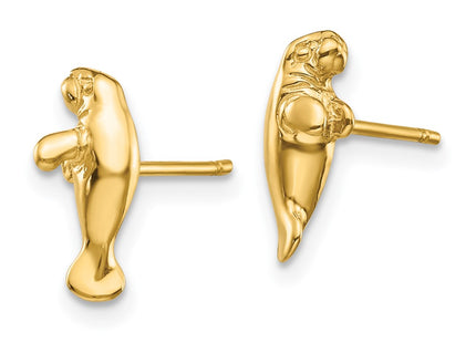 14k Yellow Gold Earrings Style TC612 - Classique Jewelry Inc.