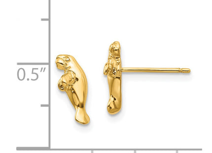 14k Yellow Gold Earrings Style TC612 - Classique Jewelry Inc.