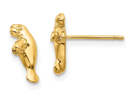 14k Yellow Gold Earrings Style TC612 - Classique Jewelry Inc.