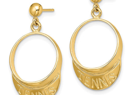 14k Yellow Gold Earrings Style TC616 - Classique Jewelry Inc.