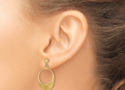 14k Yellow Gold Earrings Style TC616 - Classique Jewelry Inc.