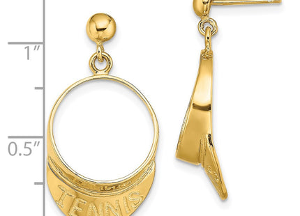 14k Yellow Gold Earrings Style TC616 - Classique Jewelry Inc.