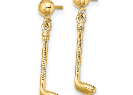 14k Yellow Gold Earrings Style TC617 - Classique Jewelry Inc.