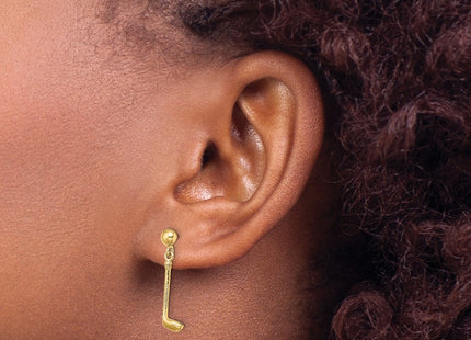 14k Yellow Gold Earrings Style TC617 - Classique Jewelry Inc.