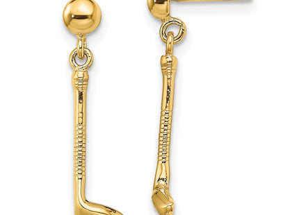 14k Yellow Gold Earrings Style TC617 - Classique Jewelry Inc.