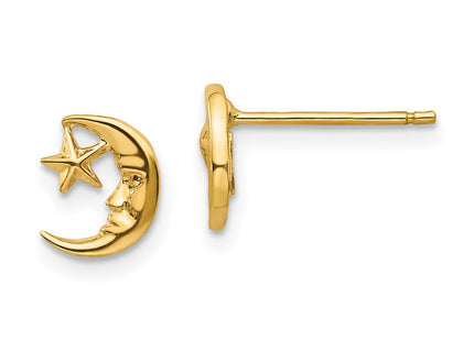 14k Yellow Gold Earrings Style TC620 - Classique Jewelry Inc.