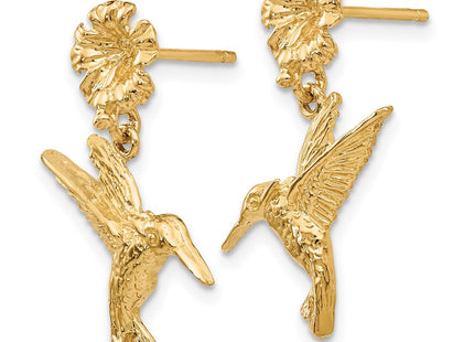 14k Yellow Gold Earrings Style TC624 - Classique Jewelry Inc.