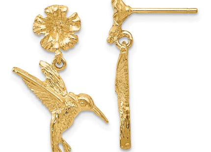14k Yellow Gold Earrings Style TC624 - Classique Jewelry Inc.