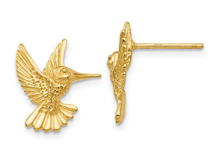 14k Hummingbird Post Earrings (Style TC625)