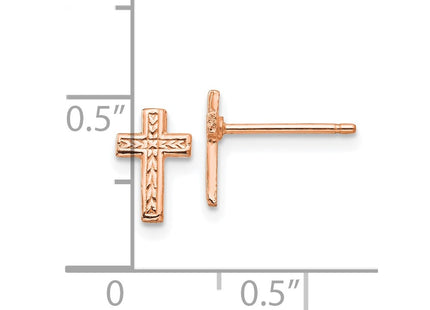 14k Rose Gold Earrings Style TC628R - Classique Jewelry Inc.