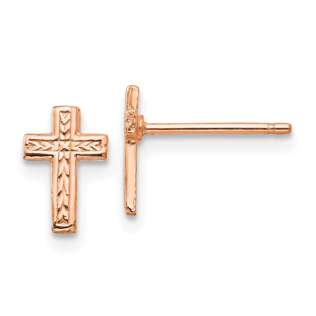 14k Rose Gold Earrings Style TC628R - Classique Jewelry Inc.