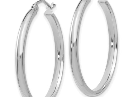14k White Gold Polished Hoop Earring (Style TC651)