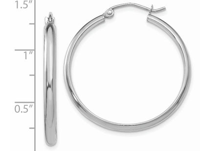 14k White Gold Earrings Style TC651 - Classique Jewelry Inc.
