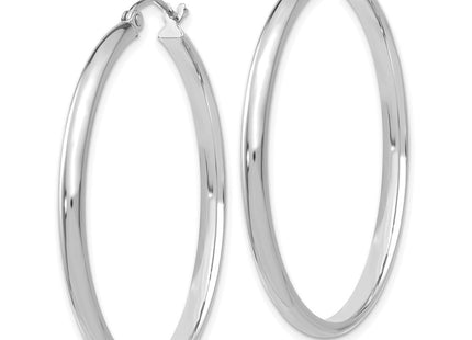 14k White Gold Polished Hoop Earring (Style TC652)