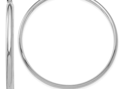 14k White Gold Polished Hoop Earring (Style TC653)