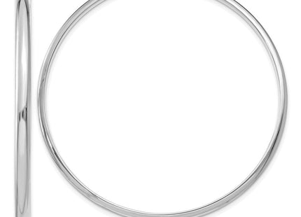 14k White Gold Polished Hoop Earring (Style TC654)