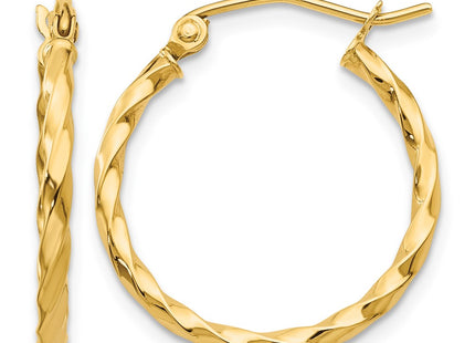 14K gold hoop earrings