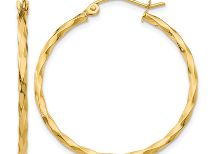 14K gold hoop earrings