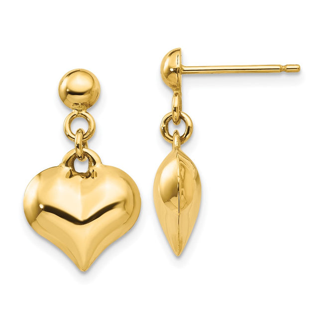 14k Yellow Gold Earrings Style TC719 - Classique Jewelry Inc.