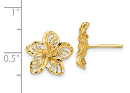 14k Yellow Gold Earrings Style TC731 - Classique Jewelry Inc.