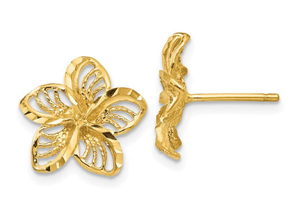 14k Yellow Gold Earrings Style TC731 - Classique Jewelry Inc.