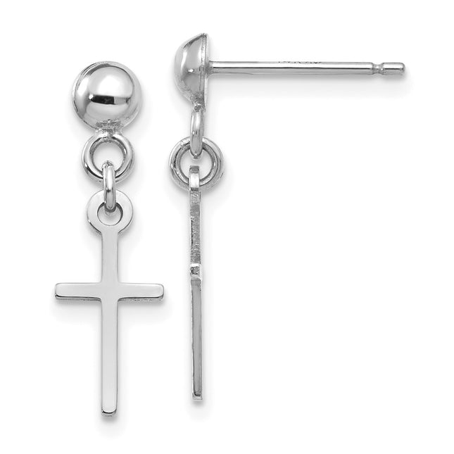 14k White Gold Earrings Style TC741W - Classique Jewelry Inc.