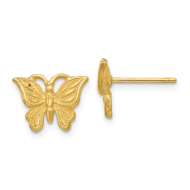14k Yellow Gold Earrings Style TC746 - Classique Jewelry Inc.