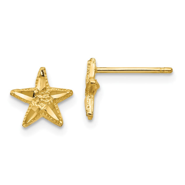 14k Yellow Gold Earrings Style TC749 - Classique Jewelry Inc.