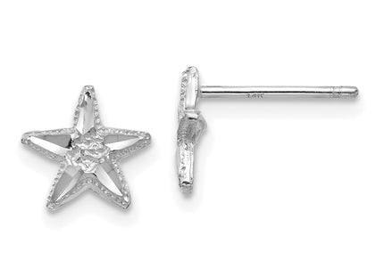 14k White Gold Earrings Style TC749W - Classique Jewelry Inc.