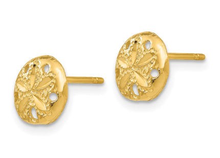 14K gold earrings, alternate view