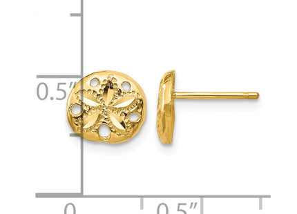 14K gold earrings, further view