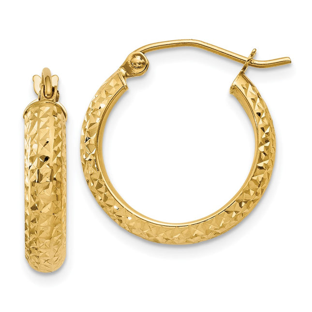 14k Yellow Gold Earrings Style TC806 - Classique Jewelry Inc.