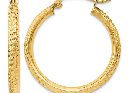 14K gold hoop earrings