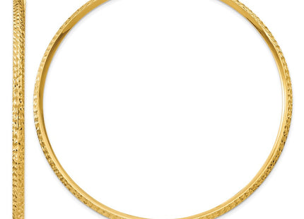 14K white gold hoop earrings