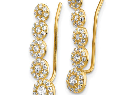 14k Yellow Gold Earrings Style TC982 - Classique Jewelry Inc.