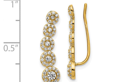 14k Yellow Gold Earrings Style TC982 - Classique Jewelry Inc.