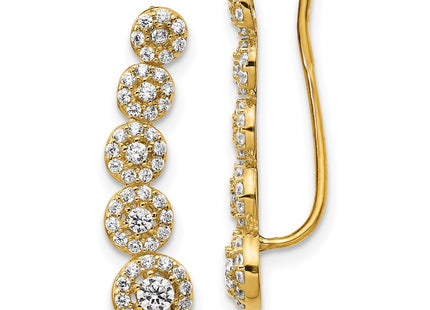 14k Yellow Gold Earrings Style TC982 - Classique Jewelry Inc.