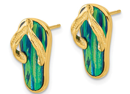 14k Yellow Gold Earrings Style TC984 - Classique Jewelry Inc.