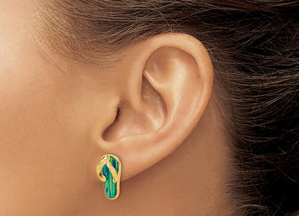 14k Yellow Gold Earrings Style TC984 - Classique Jewelry Inc.