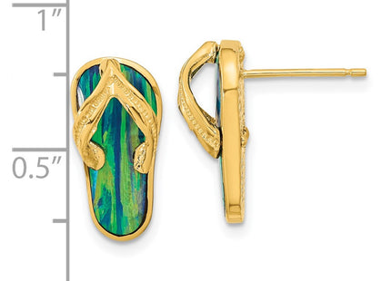 14k Yellow Gold Earrings Style TC984 - Classique Jewelry Inc.