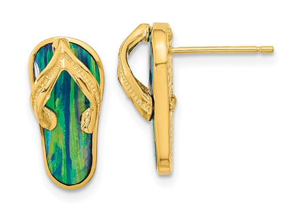 14k Yellow Gold Earrings Style TC984 - Classique Jewelry Inc.