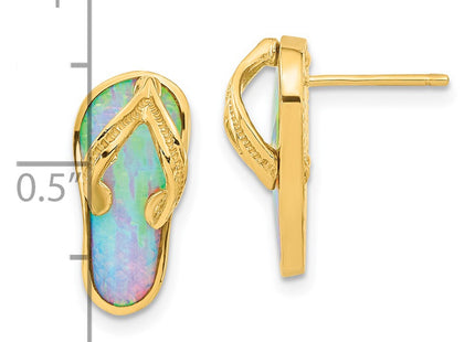 14k Yellow Gold Earrings Style TC985 - Classique Jewelry Inc.