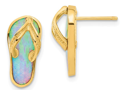 14k Yellow Gold Earrings Style TC985 - Classique Jewelry Inc.