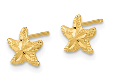 14k Yellow Gold Earrings Style TC993 - Classique Jewelry Inc.