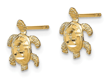 14K gold earrings, alternate view