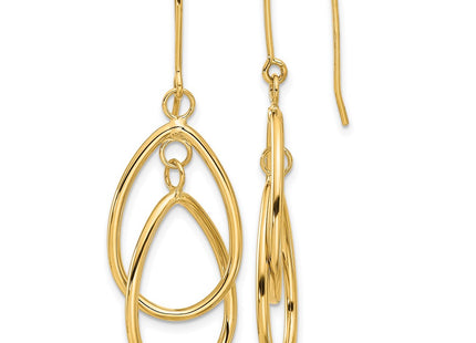 14k Yellow Gold Earrings Style TE359 - Classique Jewelry Inc.