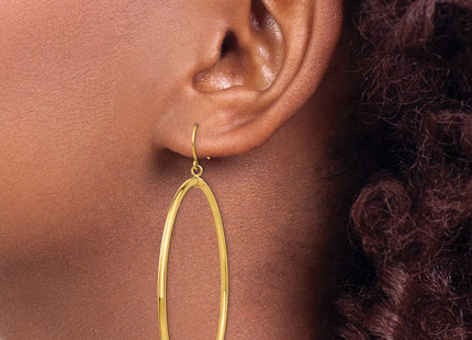 14k Yellow Gold Earrings Style TE510 - Classique Jewelry Inc.
