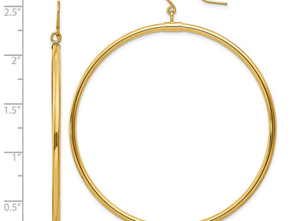 14k Yellow Gold Earrings Style TE510 - Classique Jewelry Inc.